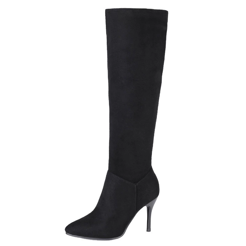 Elastic high boots high heels, 2023, autumn, plus size