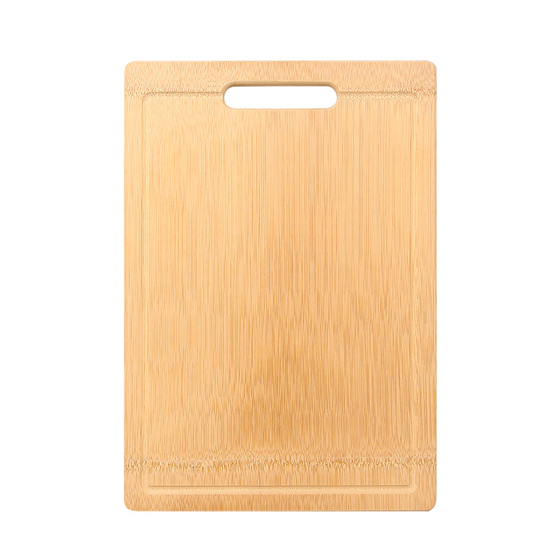 Tablero de corte de bambú entero Tablero de corte de fruta de doble cara Tablero de corte Cocina del hogar Tablero de corte colgante Mango al por mayor