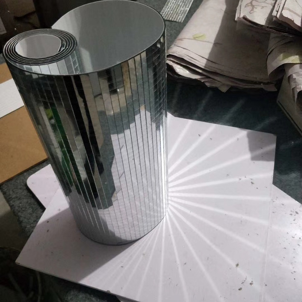 批发马赛克玻璃镜 圣诞玻璃镜片化妆镜马赛克镜片