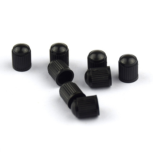 Car bicycle tire valve core dust cover dust cap black plastic valve cap