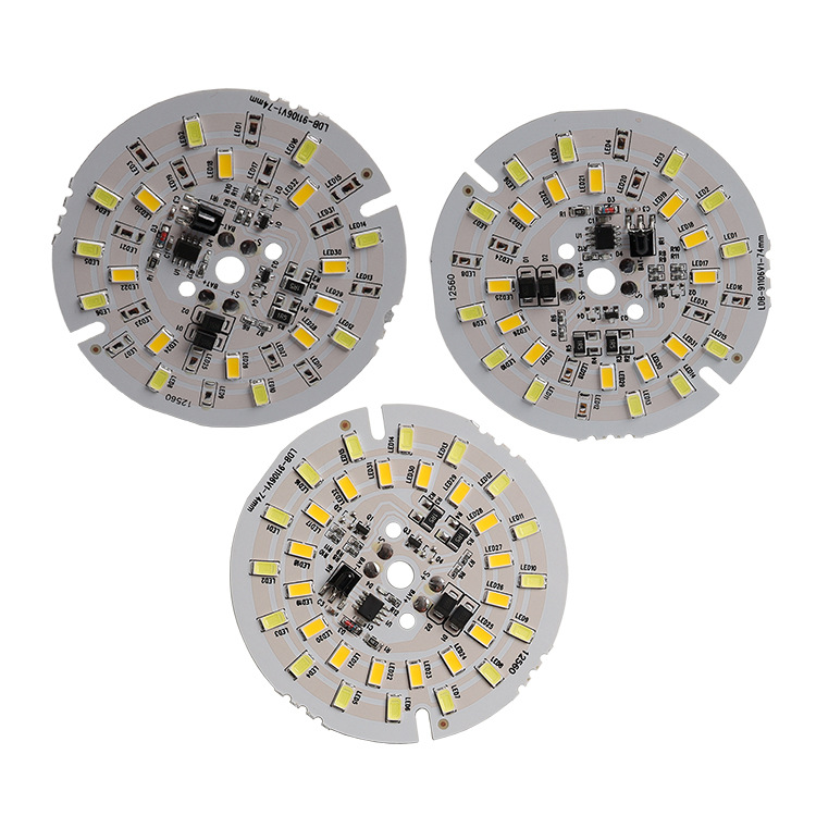 재고 LED 태양 전구 광원 보드 3.2-3.7V 2 색 74MM 라운드 라이트 보드 공장 콘센트