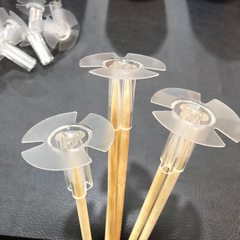 底部膠貼側面膠貼 工廠批發竹籤伴侶貼花束托蘋果小零食包膠貼