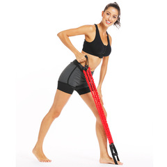 【Cross-border Recommendation】0.6-meter Fabric Sleeve Anti-break TPE Three-Pipe Chest Expanding Foot Pedal Pulling Exercise Equipment Arm Strengthener