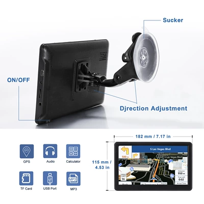 Car Convenient GPS Navigation back clip car Portable GPS