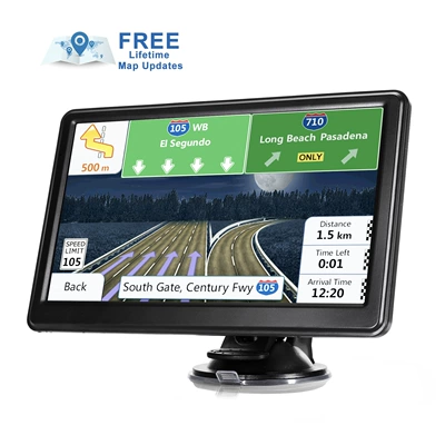 gps navigator 7 inch with back clip car Portable GPS Navigator large and small car truck Universal