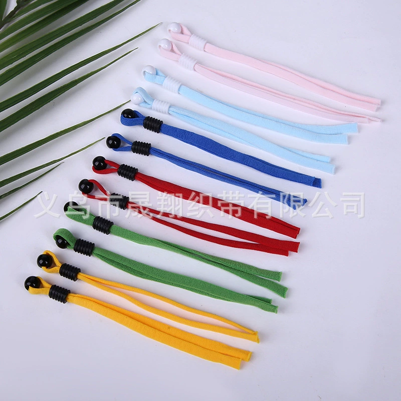 Производитель поставляет разноцветные ремешки для масок с регулируемыми высокоэластичными плоскими пряжками, эластичные ремешки для ушей, оптом.