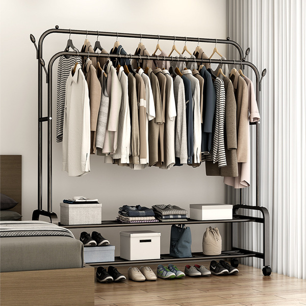 Simple coat rack floor-standing household coat rack bedroom…