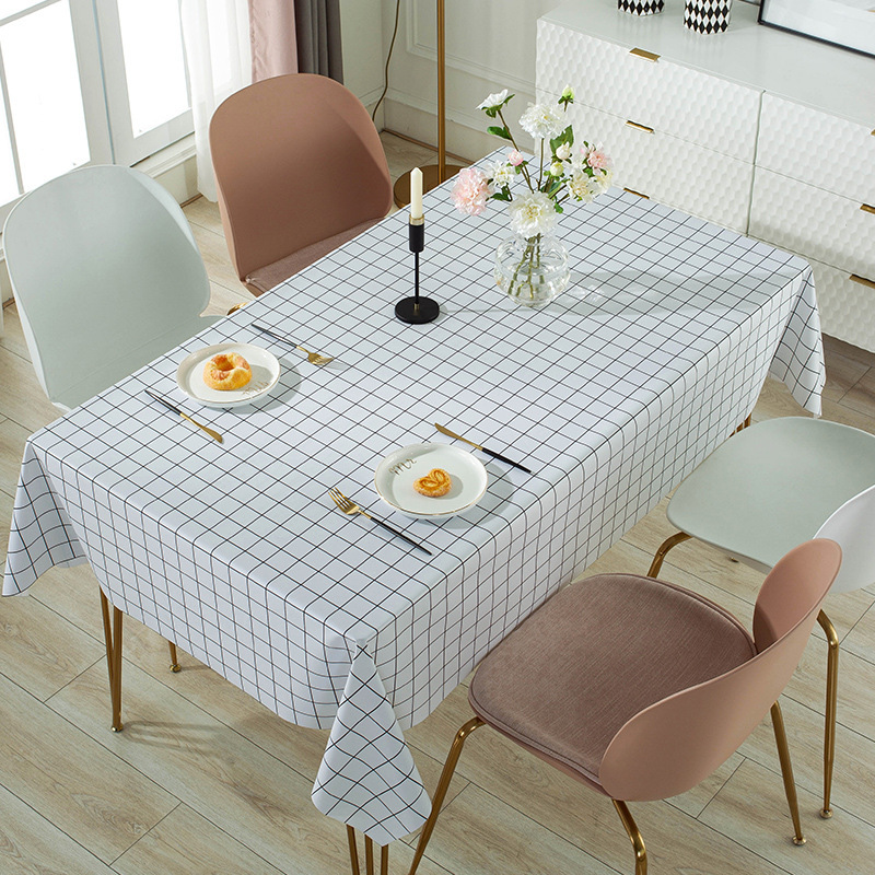 Nordic style PVC tablecloth printing grid subnet red stall tablecloth 1.8 waterproof oil-proof tablecloth for hotel dormitory Nordic style PVC tablecloth printing grid subnet red stall tablecloth 1.8 waterproof oil-proof tablecloth for hotel dormitory