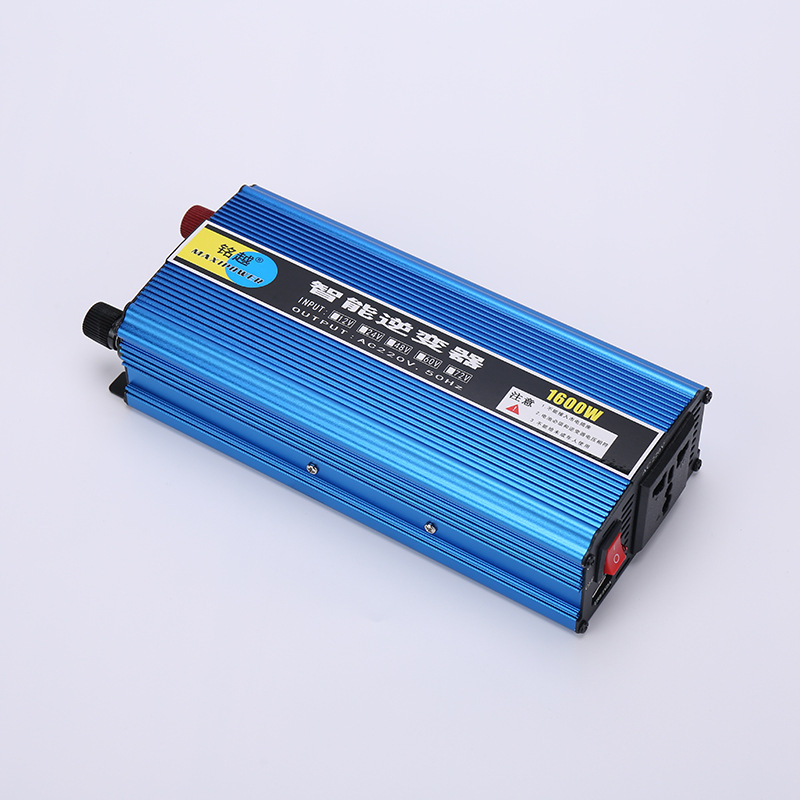 大功率逆变器一体机MY1600W USB双数显车载逆变器修 正波逆变器