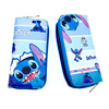 Cartoon long polyurethane wallet with zipper, hand loop bag, small clutch bag