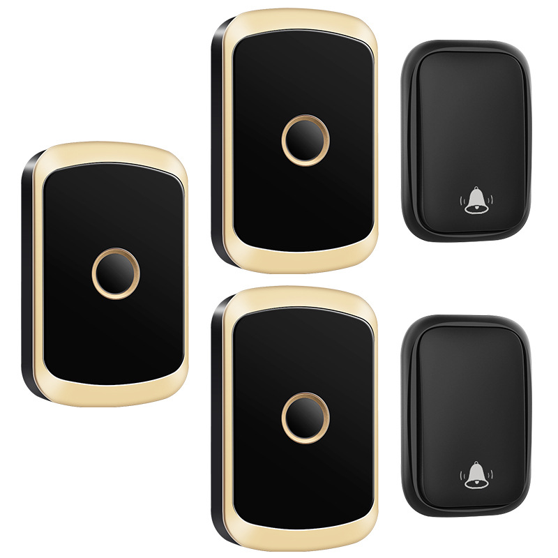 卡佳斯门铃无线家用大门自发电门铃老人呼叫器二拖三无线电子门铃