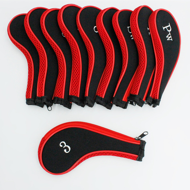 FUENTE Venta al por mayor de fábrica cubierta de club de golf bordado digital cubierta de varilla de hierro a prueba de polvo cubierta de varilla resistente al desgaste Venta caliente transfronteriza