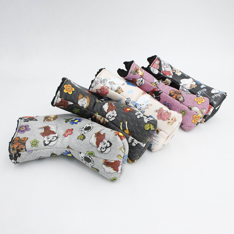 Venta al por mayor de fábrica cubierta de club de golf de impresión cubierta de club infantil resistente al desgaste juego de práctica de Putter impermeable transfronterizo Venta caliente