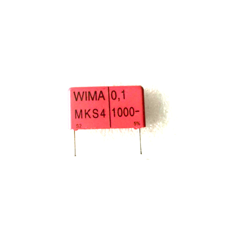 原装WIMA德国红威马电容0.1UF 104 63V 脚距5MM 尺寸宽7.3MMX