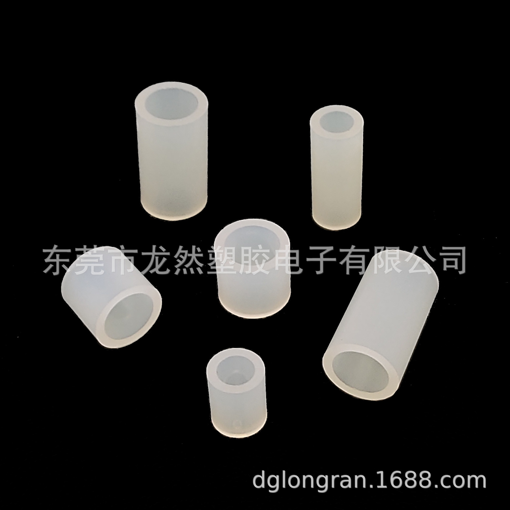 龙然直销尼龙直通隔离柱 外径5mm塑料空心圆柱 PCB间隔柱塑料圆柱