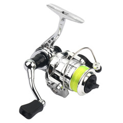 Weihe mini 100 micro-object spinning wheel with fishing line metal body micro-object long-range ice fishing reel pocket fishing reel