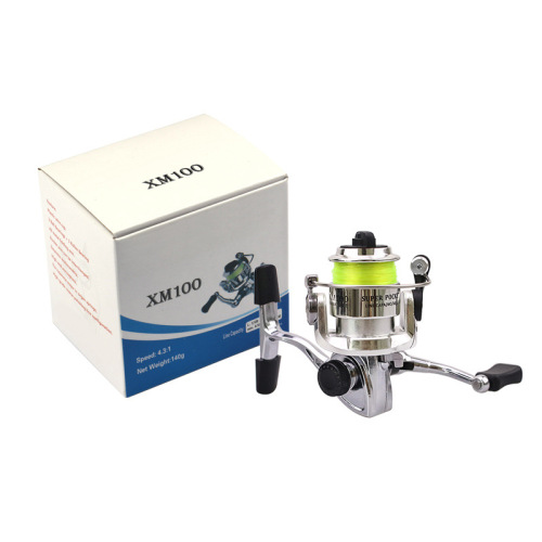 Weihe mini 100 micro-object spinning wheel with fishing line metal body micro-object long-range ice fishing reel pocket fishing reel