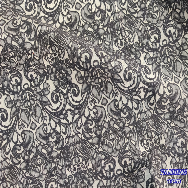 H-348C#涤棉纬弹花 时装女装童装连衣裙西装外套箱包手作外贸面料