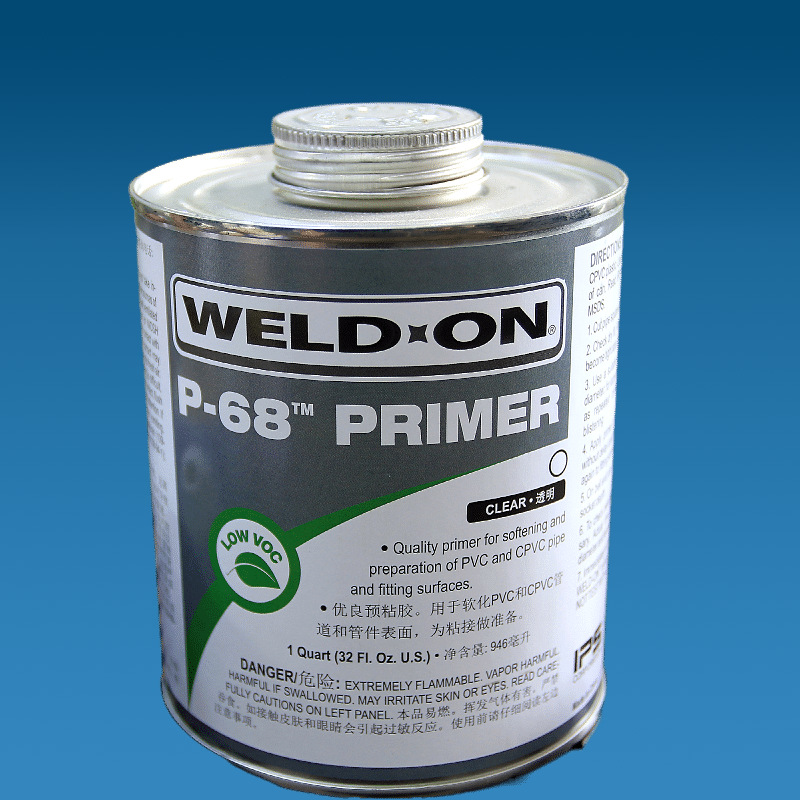 耀炜塑胶阀门管件成都仓现货直销 UPVC管道专用胶水、清洁剂、WEL