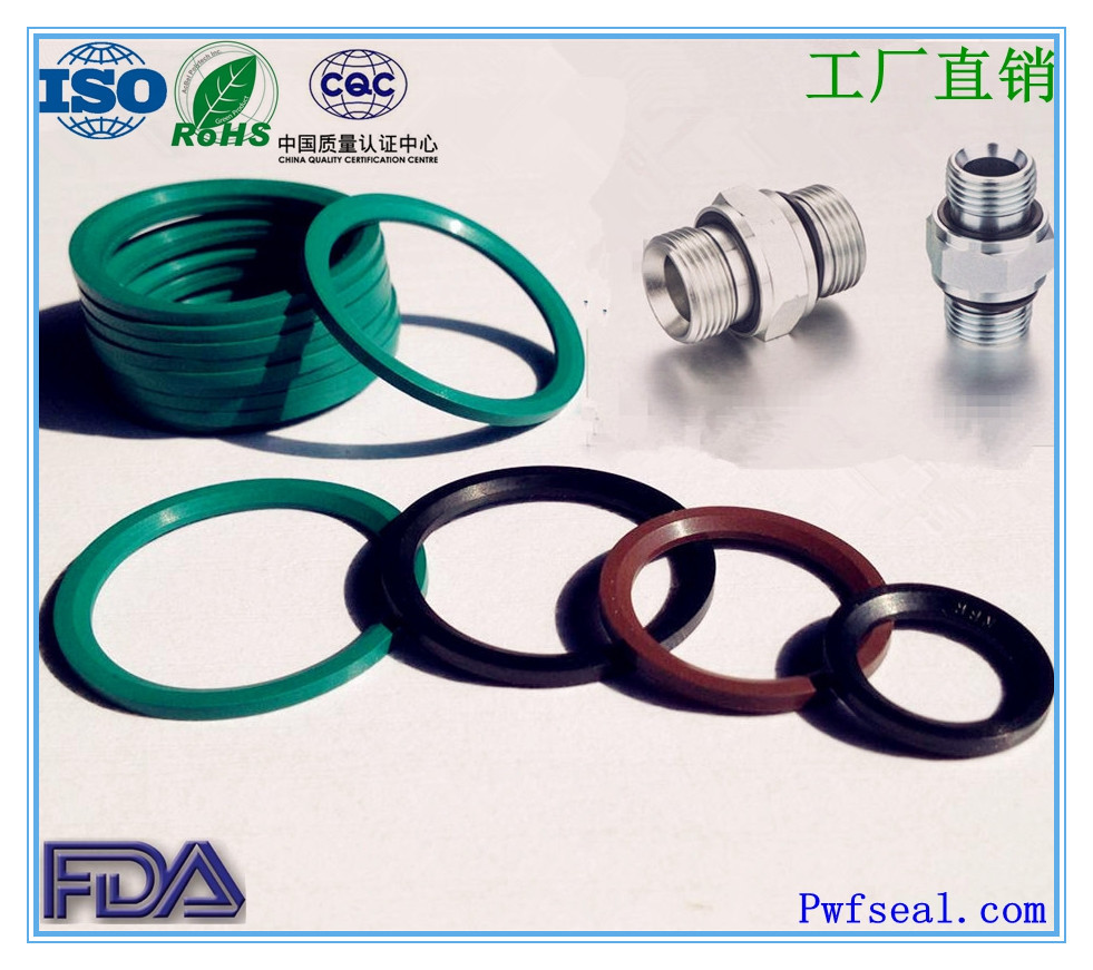 厂家专业生产ED密封圈M24*1.5绿色氟胶刻字ED圈尺寸21.8*26.9*1.5