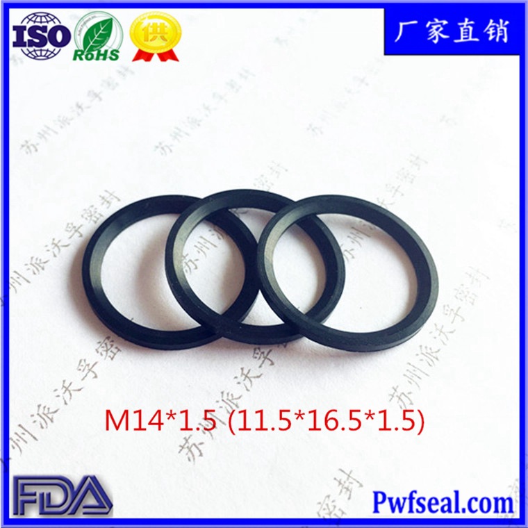 现货出售M60*2斜口ED圈黑色丁腈/绿色氟胶2寸ED密封圈56.5*66.5*4