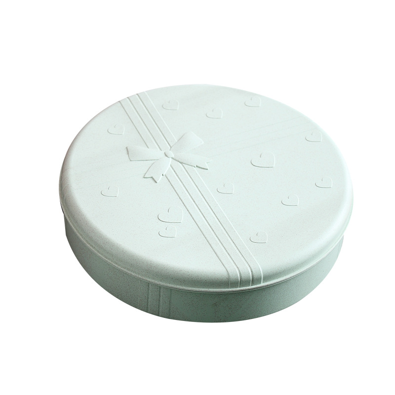 Trigo caja de dulces de estilo europeo caja de fruta seca de vacaciones caja de almacenamiento de aperitivos plato de fruta seca plato de fruta con tapa