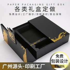 年会精装手工盒硬盒印刷包装盒定制创意文创礼品盒定做双开门礼盒