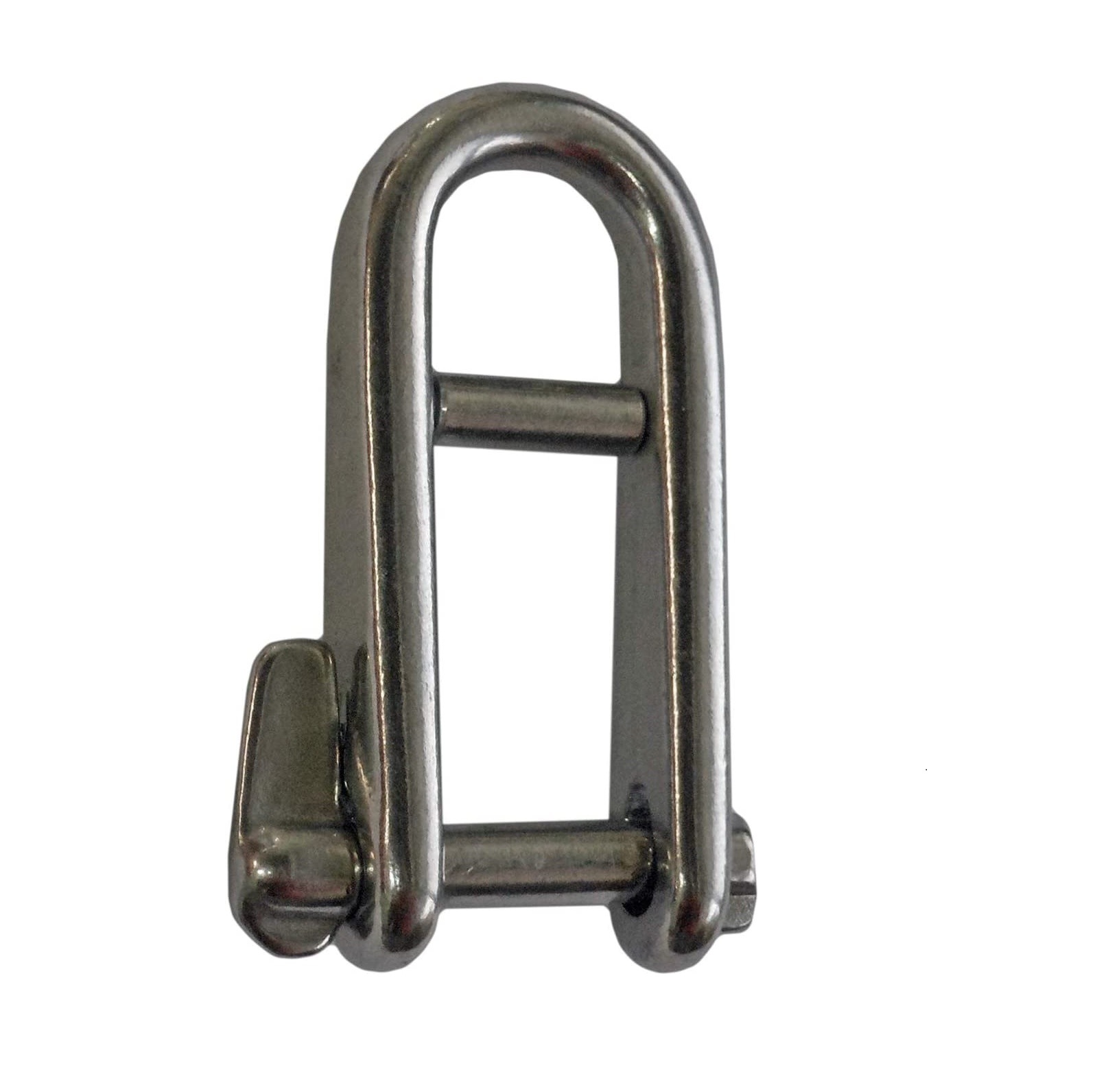 SS316钥匙销带档卸扣 船用索具 扁长五金卸扣  工厂直供跨境批发