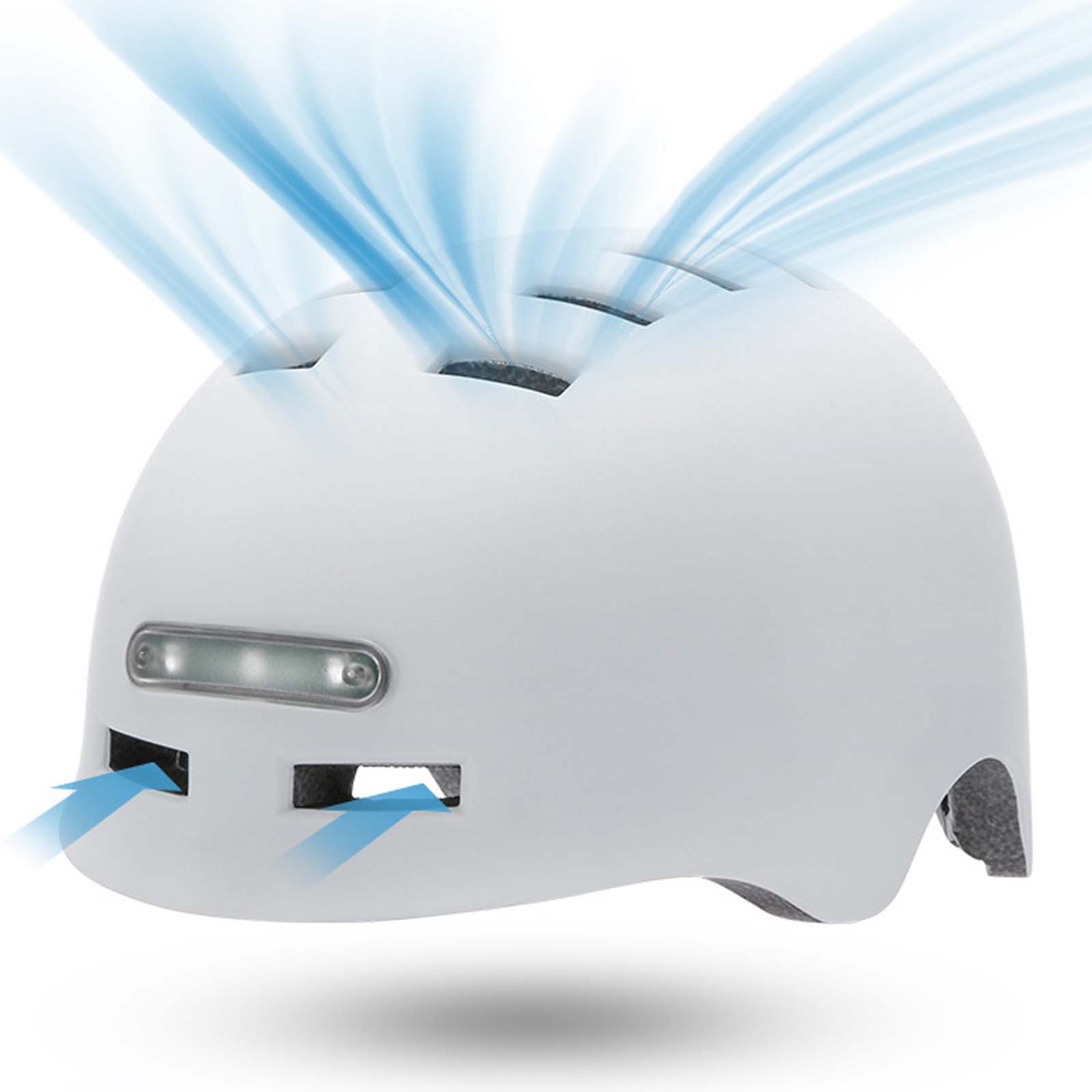 Casco de equitación con luz scooter casco de bicicleta de coche eléctrico luz intermitente de noche casco de equitación