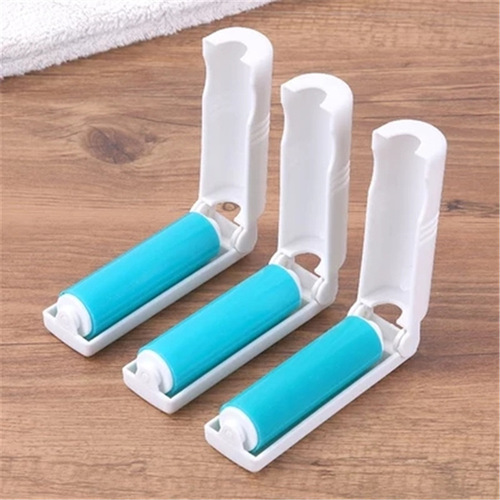 Portable folding washable dust roller lint sticker clothes dust brush recyclable
