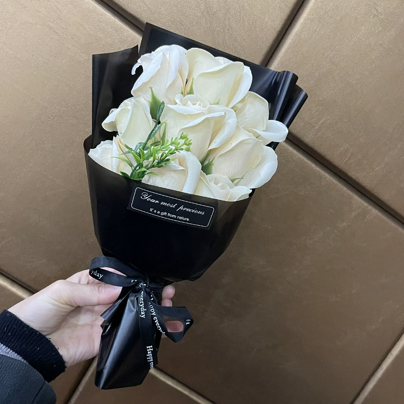 Подарочная коробка к Дню святого Валентина, мыло с розой, подарок на день рождения, оптовый