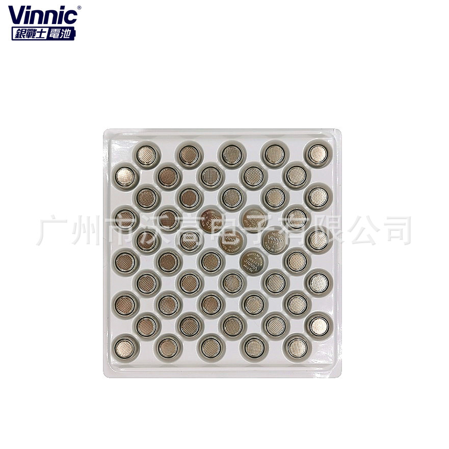 VINNIC纽扣电池 L1154/LR44/AG13玩具电池 无汞高容量 玩具 卡尺