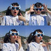 Funny sunglasses solar-powered suitable for photo sessions, balloon, glasses, sunflower, internet celebrity