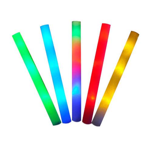 Electronic colorful sponge stick, foam stick, light stick, fluorescent stick, concert support stick, bar cheering props wholesale