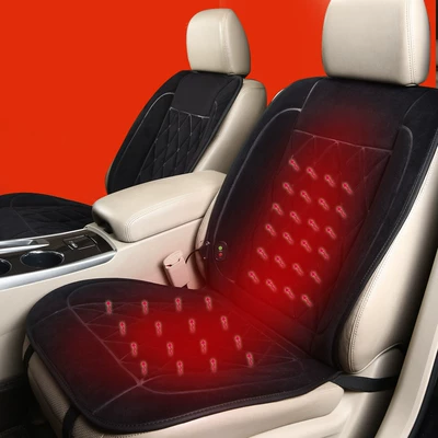 Avtomobil Qızdırılan Oturacaq Yastığı, Qış İkili Oturacaq İsti Pluş Elektrikli Qızdırıcı Yastıq