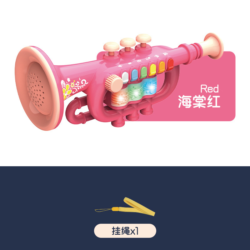 Dibujos animados trompeta de ocho tonos saxofón clarinete jugando simulación instrumento musical Casa de juego educativo para niños nivel de entrada
