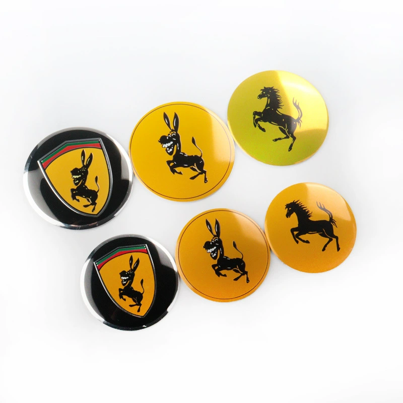 Farrah осел логотип автомобиля Модифицированная крышка центра ступицы наклейка из алюминиевого сплава наклейка на рулевое колесо наклейка на крышку ступицы 5,6 см 65 мм