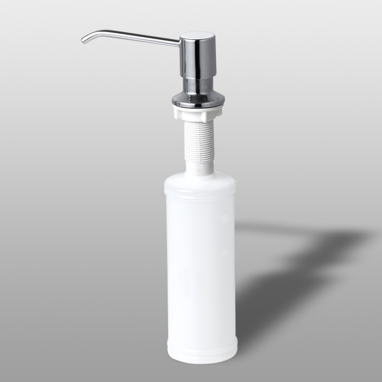 Dispensador de jabón líquido contenedor cocina detergente de acero inoxidable lavado teléfono 04 fregadero caja de jabón