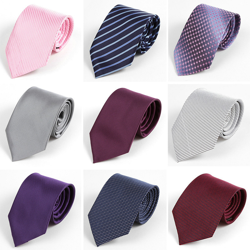 men's red professional black tie