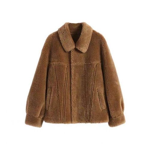 Maillard Autumn and Winter Lamb Fur Coat Women's Thickened Warm Fur One-piece Sheep Shear Coat