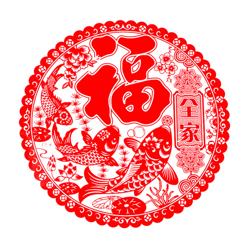 Factory wholesale large-sized window decorations, auspicious character paper-cut window decorations, electrostatic stickers for glass, wall stickers, door stickers, New Year decorations 50