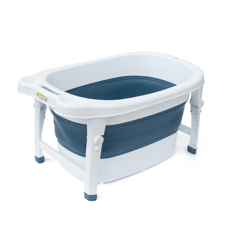 Plegable Cubo de baño de los niños Cubo de baño de bebé puede sentarse y mentir engrosada grande bañera de bebé piscina de la casa