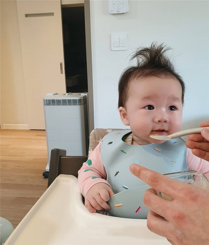 Baby silicone bib super soft baby bib eating artifact food supplement light and thin children's waterproof smock Danish rice pocket