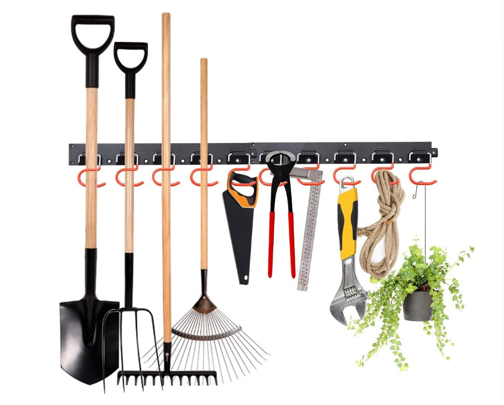 Panel trasero de plástico, accesorios de herramientas, estante de almacenamiento, gancho de pared de garaje multifuncional, gancho en forma de S, venta al por mayor