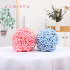 Large bath ball, bath ball, back rub artifact, double-layer drawstring, foaming bath towel, factory wholesale