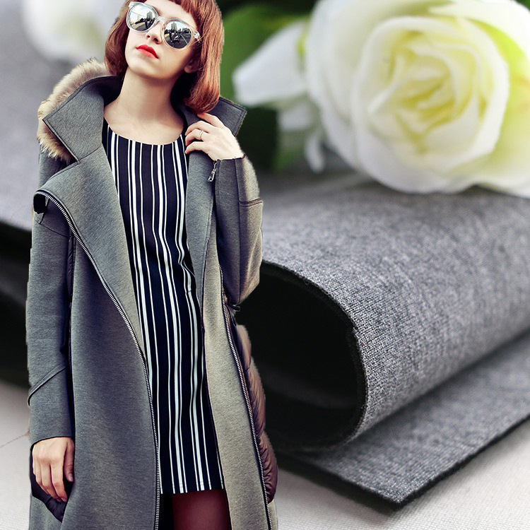 厂家直销 涤粘弹力针织空气层 YH0543服装家纺箱包鞋料面料批发