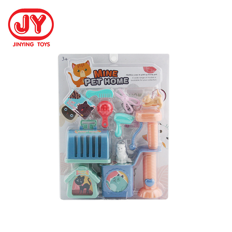 Amazon Venta caliente Casa de juego los niños juguete simulación PET gato Médicos serie equipo ventana caja fábrica al por mayor