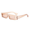 Square fashionable trend sunglasses, glasses suitable for men and women solar-powered, 2021 collection, European style