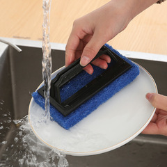 Kitchen sink sponge brush dish and pot brush with handle sink decontamination brush wall bathtub stove cleaning brush