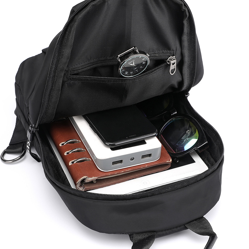 Nueva bolsa de pecho de los hombres de moda bolsa de pecho de los hombres ocasionales coreanos bolsa de hombro de tela Oxford urbano bolsa de pecho para la generación de cabello